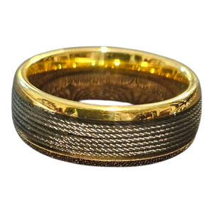 MEN'S Unbranded Gold & Gray Ring, Size 10